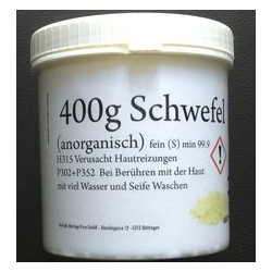 400 g Dose Schwefel (anorganisch), fein (S) min. 99,9%