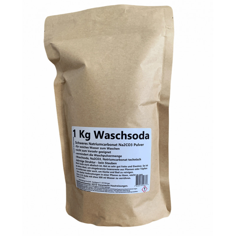 1 kg WaschSoda Natriumcarbonat Na2CO3 Pulver 1 kg WaschSoda Natriumcarbonat Na2CO3 Pulver