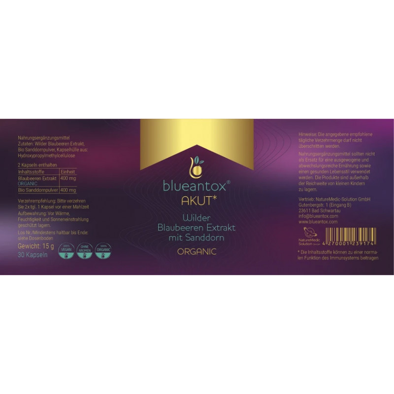 blueantox® - akut 90 Kapseln